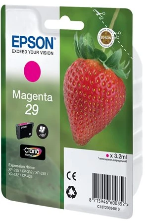 Epson Strawberry 29 M - Original - Pigment-based ink - Magenta - Epson Expression Home XP-235/332/335/432/435 - 1 pc(s) - Inkjet printing