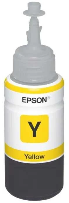 Epson T6644 Geltono rašalo buteliukas 70 ml, originalus, geltonas, Epson L100/L110/L200/L300/L355/L550, Indonezija, 1 vnt., 40 mm