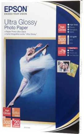 Epson Ultra Glossy Photo Paper [300g/m2 ; 10x15 cm; 20 lapų]