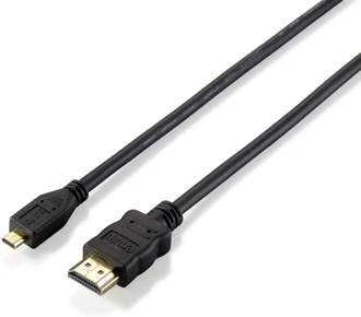 Sonstige Equip 119309 HDMI kabelis 1 m HDMI A tipo (standartinis) HDMI D tipo (Mikro) Juoda