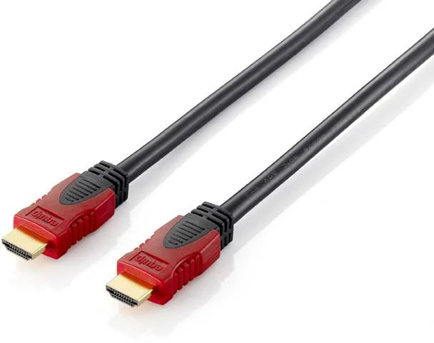 Equip 119342 HDMI kabelis 2 m HDMI A tipo (standartinis) Juoda, Raudona