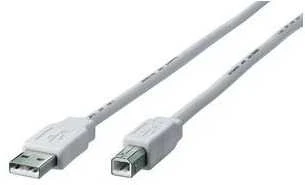 Kabelis USB Equip USB-A - USB-B 1 m Sidabrinė (128653)