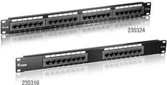 Equip Įrengti PATCH PANEL 16 PORT 1U CAT.5E Juodas (235316)