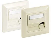 Equip RJ45 Rahmenset 3xRJ45 Unterputz reinweiß - 761304