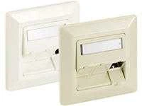 RJ45 Rahmenset Equip 3xRJ45 Unterputz reinweiß - 761304