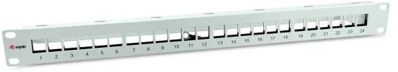 „Equip“ komutacinis skydelis 24x Cat6A 19 FTP 1HE „Keystone Montage“ ws