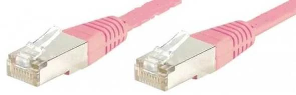 Equip Patchcord, Cat.6, S/FTP rožinė, 3m (605582)
