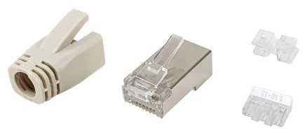 Equip 121182 laido jungtis RJ-45 Nerūdijančiojo plieno, Permatomas, Balta