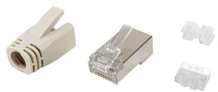 Equip 121182 laido jungtis RJ-45 Nerūdijančiojo plieno, Permatomas, Balta