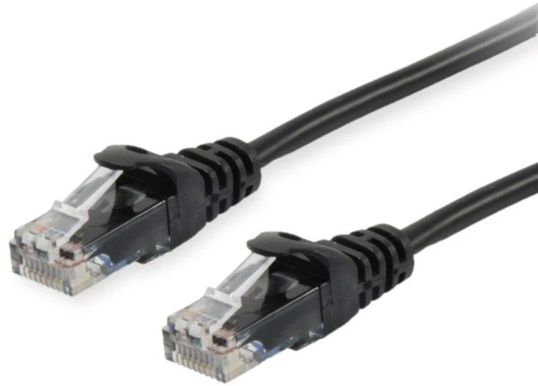 Equip Patchcord Cat.6A, U/UTP, LSZH, juoda, 15m (603058)