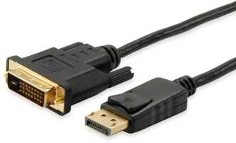 Equip 119336 vaizdo kabelio adapteris 2 m DisplayPort DVI-D Juoda