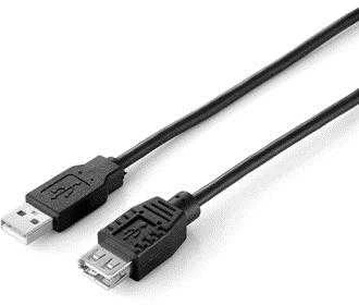 USB kabelis Equip USB-A - USB-A 5 m Juodas (128852)