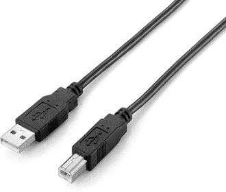 Equip USB2.0 Druckerkabel USB-A->USB-B St/St 3.00m juodas Polybeutel