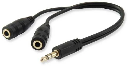 Equip Audio Splitter Y-Kabelis moteriškas -> 2x vyras