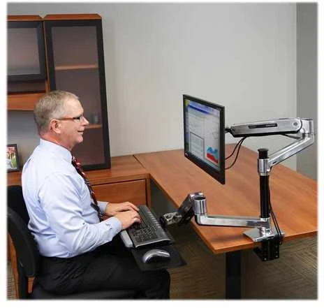 Laikiklis ERGOTRON WorkFit-LX, Sit-Stand stalo tvirtinimo sistema