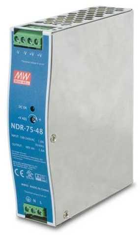 Ernitec 48V, 75W Din-Rail Power Supply