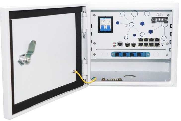 Šakotuvas Switch Ernitec ELECTRA-M10 OUTDOOR (Outdoor L2 Managed Industrial)