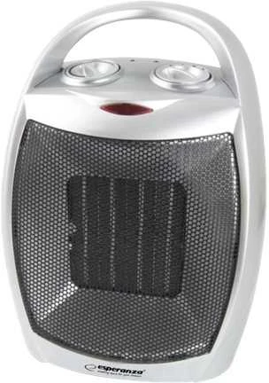 ESPERANZA Heater fan electric nza EHH006 1500W 3 heating levels juodos spalvos sidabrinis