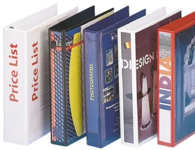Laikiklis „Esselte Standard“ pristatymų segtuvas, A4, plastikinis, baltas, 5 cm, 7,7 cm