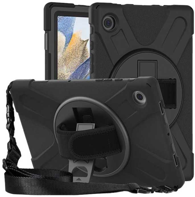 Dėklas AUSTIN Defender, skirtas Samsung Galaxy Tab A8 10.5, Juodas
