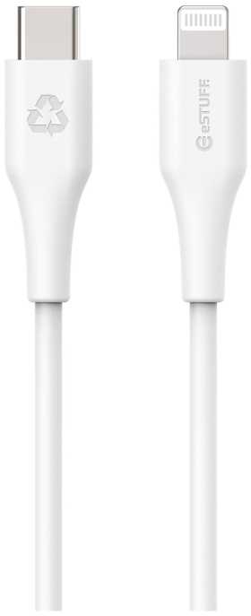USB kabelis eStuff INFINITE USB-C iki Lightning MFI 1 m Baltas (ES602170-BULK)