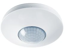 ESYLUX Dali judesio davikliai 360° lubiniai 230 V AC. Aptikimo diapazonas 8 m. Ø108 mm, baltos spalvos RAL 9010