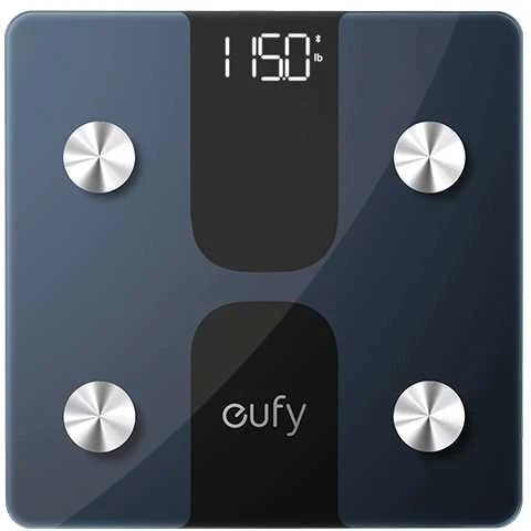 eufy išmaniosios svarstyklės kūnui C1, LED ekranas, Bluetooth, 12 matavimų