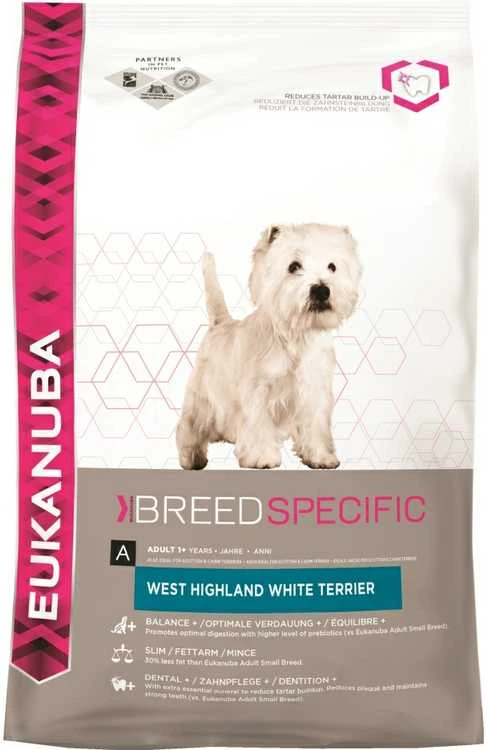 Eukanuba West Highland Terrier Adult (vištiena) 2,5kg