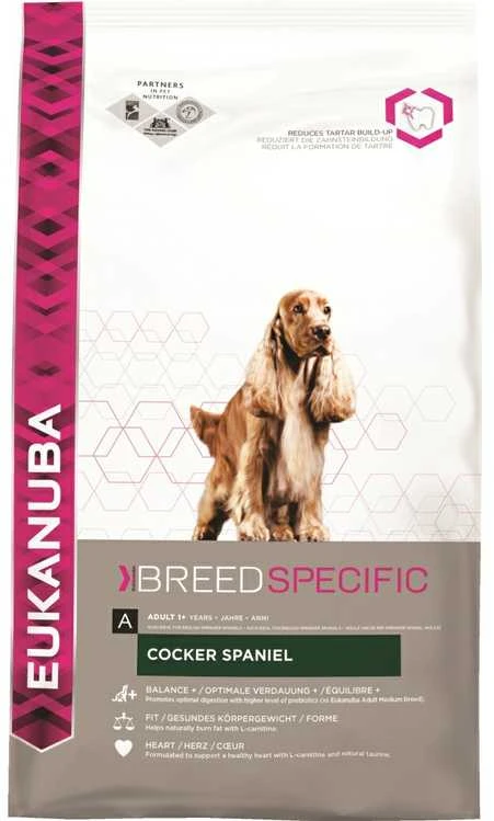 Eukanuba Adult Cocker Spaniel sausas maistas kokerspanieliams 7,5kg