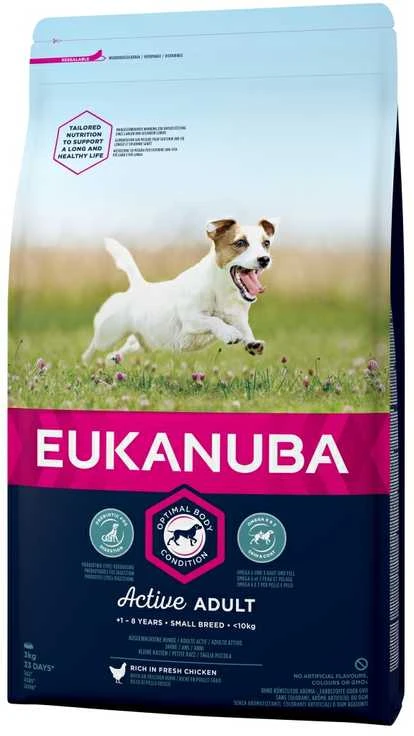 Eukanuba Active Small Adult (vištiena) 3kg