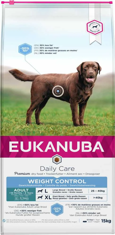 Eukanuba Adult Weight Control Large Breed 15kg