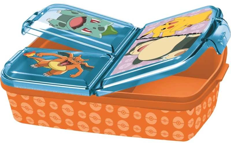 Pietų dėžutė STOR Multi Box Pokemon, Oranžinės spalvos