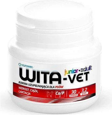 EUROWET Wita-Vet Complex 3,2 g - papildai šunims - 30 tablečių