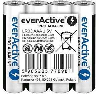 Alkalinės Baterijos - everActive Pro LR6 AA 4 Vnt.