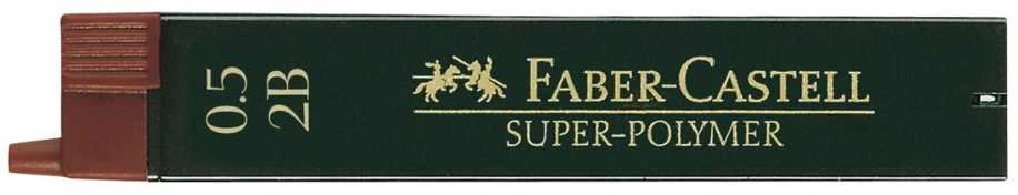 Grafitai Faber-Castell Super Polymer 2B, 0,5mm, 12 vnt.