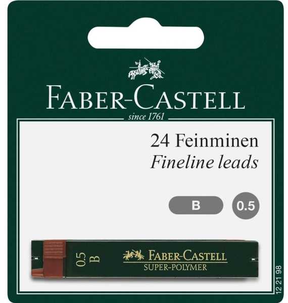 Faber-Castell FABER-CASTELL Ołówek Super-Polimer 0,5mm B 2x BK