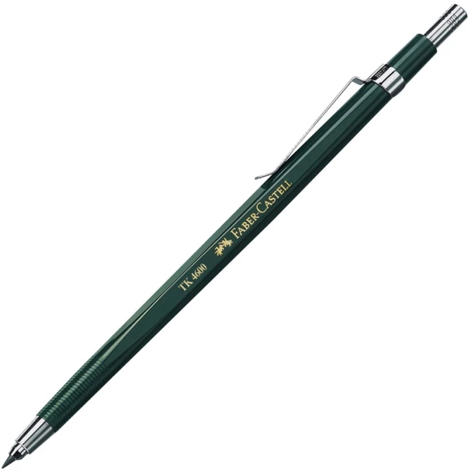 Faber-Castell 134600, HB, Žalia, Plastikas, Juoda, 2 mm, 10 vnt.