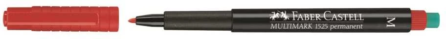 <strong>Žymeklis permanentinis Faber-Castell 1525 M, 1.0 mm, raudonas 1213-044</strong>