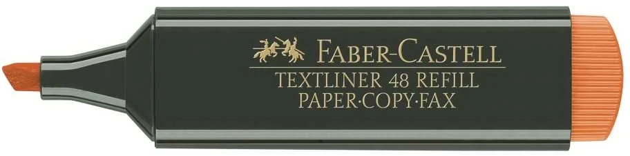 Teksto žymeklis Faber-Castell, 1-5 mm, kirsta galvutė, oranžinis 1212-303