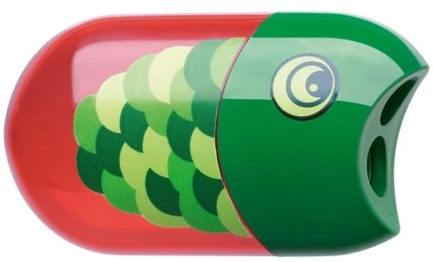 Faber-Castell Dvigubas galąstuvas su trintuku. Rybka (183525 FC)