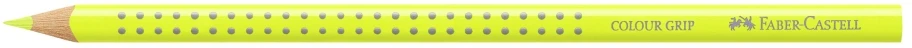 Spalvoti pieštukai Faber-Castell Grip, 12 neoninių spalvų