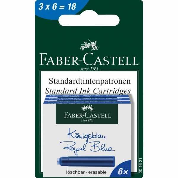 Faber-Castell 201621 tušinuko pildymas Mėlyna 18 vnt.