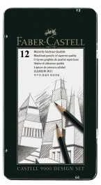 Pieštukai eskizavimui Faber-Castell 9000 Design Set, 5B-5H, 12vnt.