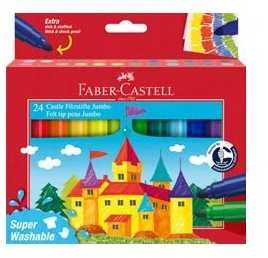 Flomasteriai Faber-Castell Jumbo, 24 spalvų