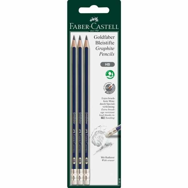 Faber-Castell Faber-Castell 116896 ołówek grafito HB 3 vnt.