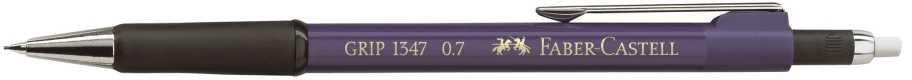 Automatinis pieštukas Faber-Castell Grip 1347, 0.7mm, metalic mėlynos spalvos