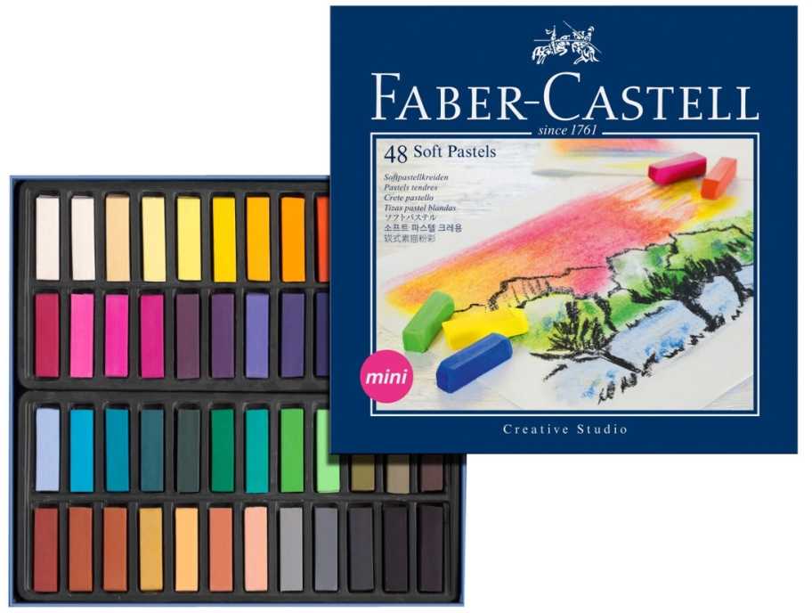Faber-Castell 128248 vaškinės kreidelės 48 vnt.