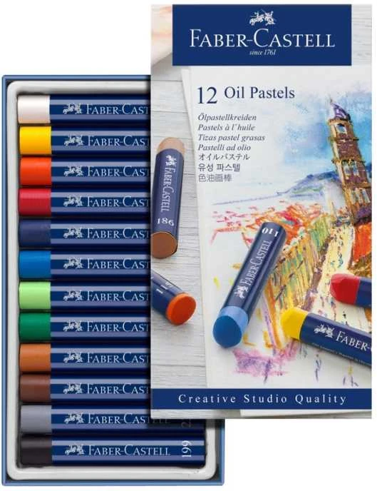 Faber-Castell FABER-CASTELL Ölpastellkreiden 12er Kartonetui 6 Stk