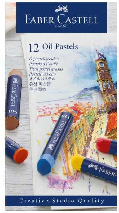 Faber-Castell FABER-CASTELL Ölpastellkreiden 12er Kartonetui 6 Stk