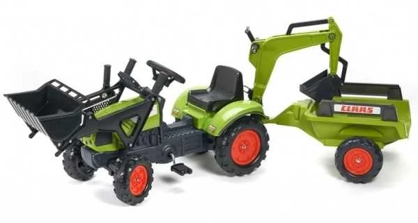Vaikiškas traktorius su priekaba FALK CLAAS Arion Backhoe